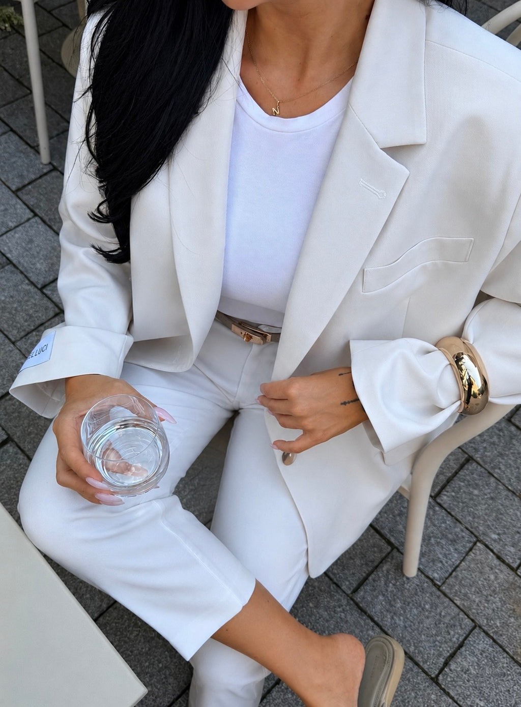 Marynarka Belluci oversize ecru
