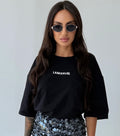 T-shirt czarny LAMANUEL